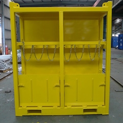 12 cylinder gas bottle frame