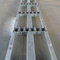 Galvanized pipe rack